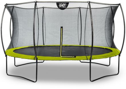 Батут с сеткой Exit Silhouette 427см green